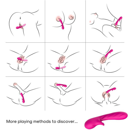 ARMONY - ROMANCE VIBRATOR MET STIMULATOR FUCHSIA