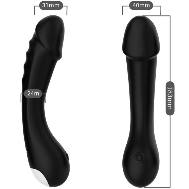 ARMONY - DILDO VIBRATOR G-SPOT SILICONE ZWART