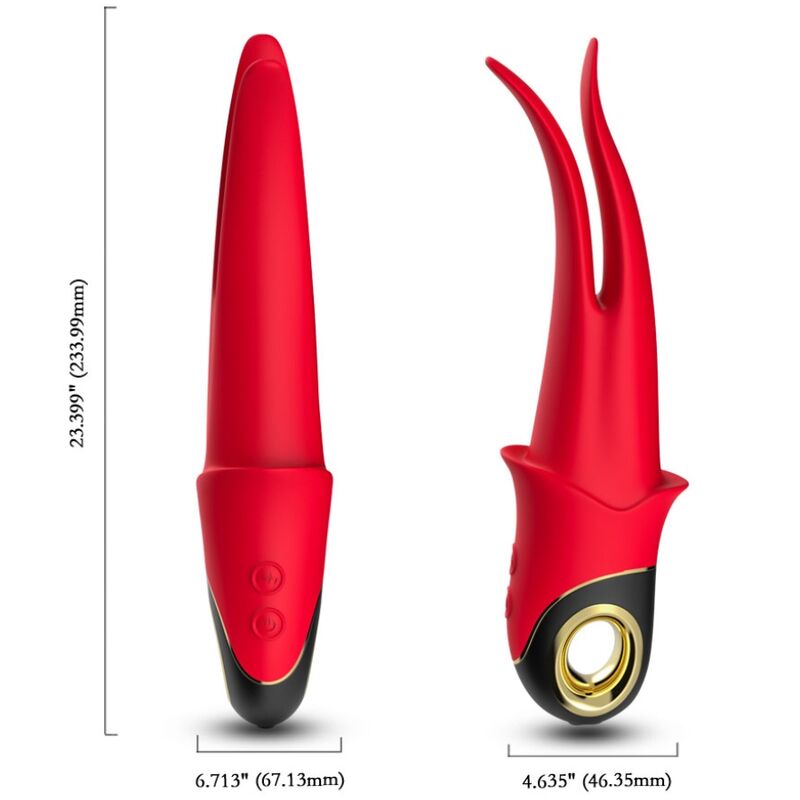 ARMONY - SHADOW VIBRATOR DUBBELKOPPENDE PLAGENDE ROOD