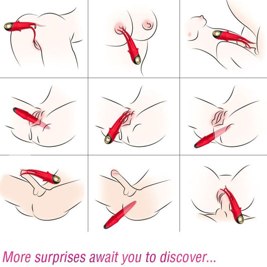 ARMONY - SHADOW VIBRATOR DUBBELKOPPENDE PLAGENDE ROOD