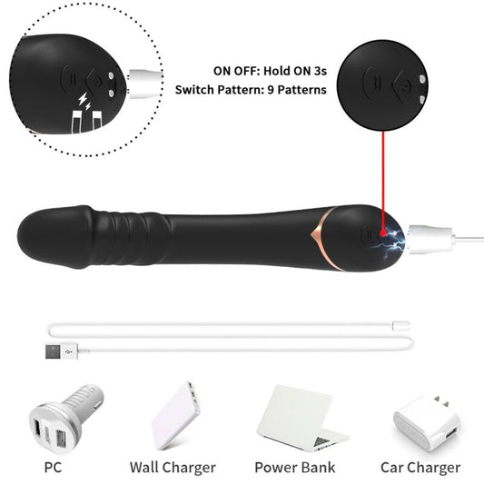 ARMONY - DILDO VIBRATOR SILICONEN ZWART