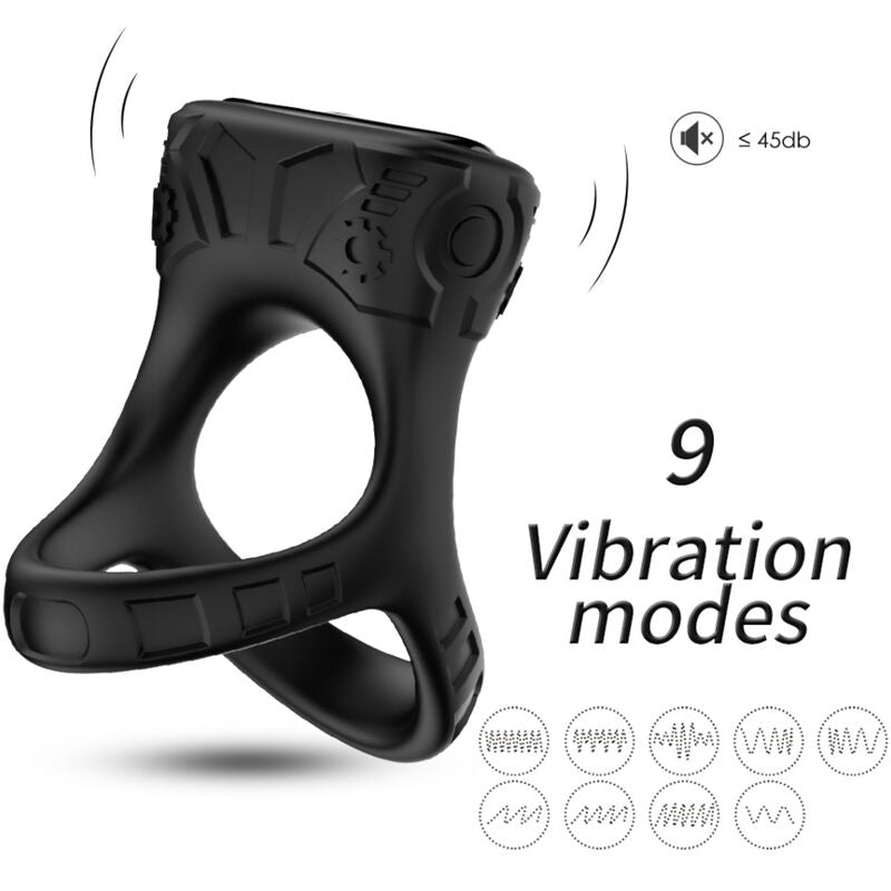 ARMONY - RINGVIBRATOR & MULTIPOSITIE ZWART
