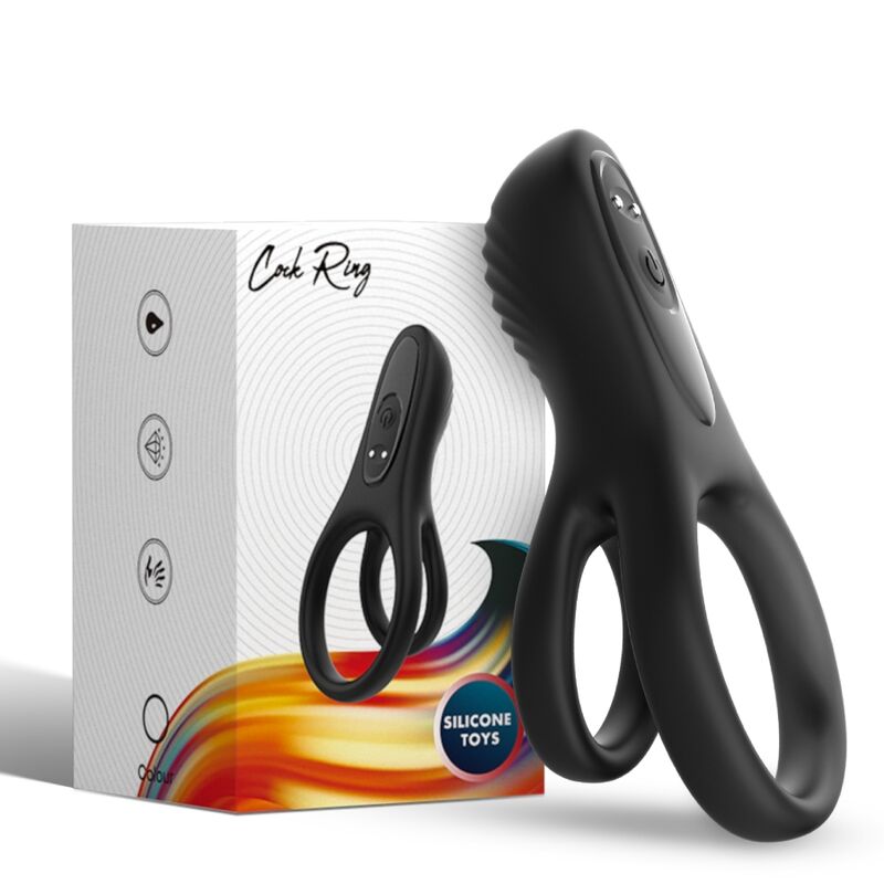 ARMONY - DUBBELE RING VIBRATOR ZWART
