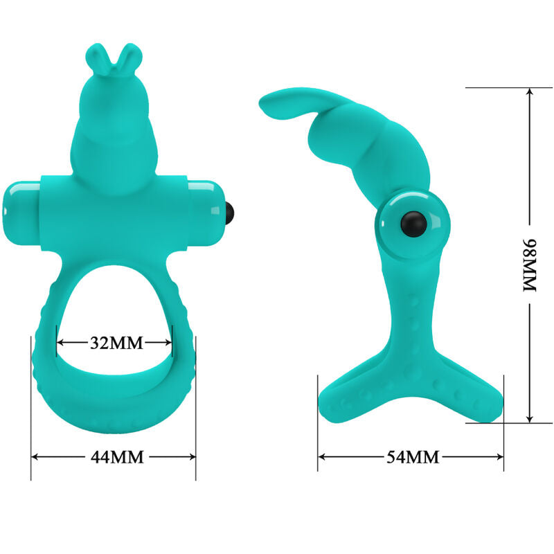 PRETTY LOVE - FIGGY GREEN KONIJN VIBRATORRING