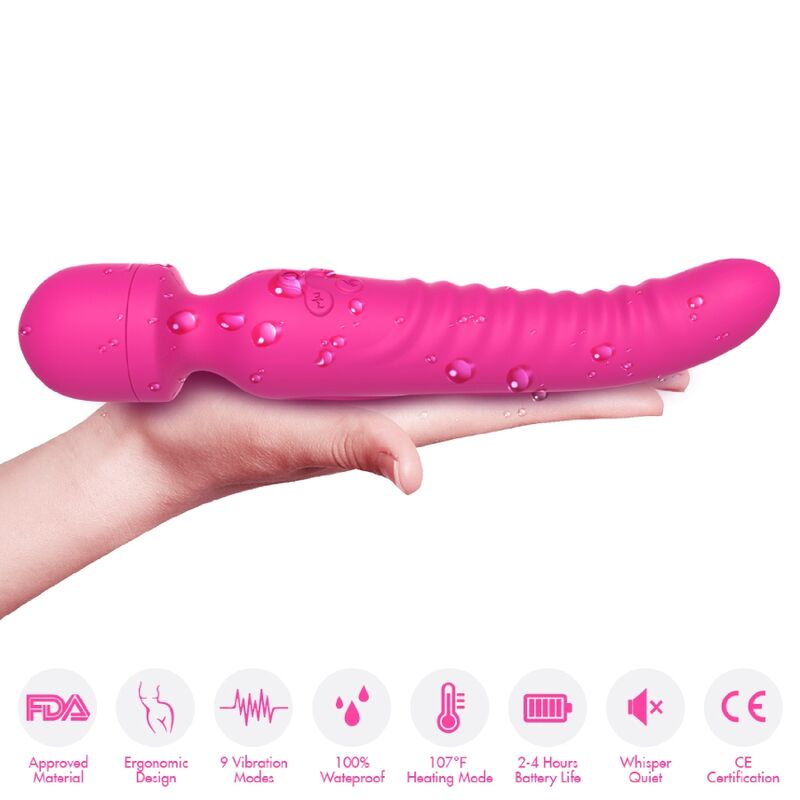 ARMONY - MISSIE MASSAGER & VIBRATOR MET WARMTEDEFECT FUCHSIA