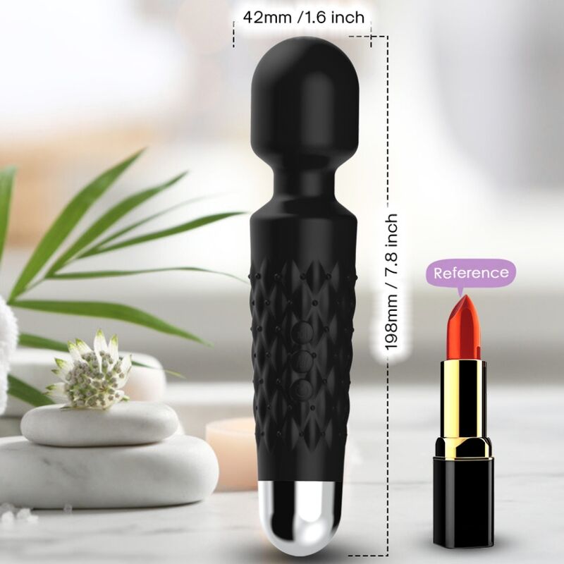 ARMONY - POSTMAN MASSAGER & VIBRATOR SUPER FLEXIBELE KOP ZWART