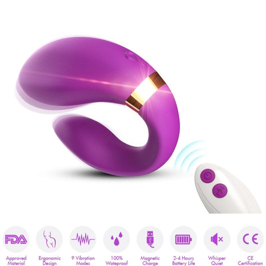ARMONY - CRESCENT VIBRATOR VOOR KOPPELS AFSTANDSBEDIENING PAARS