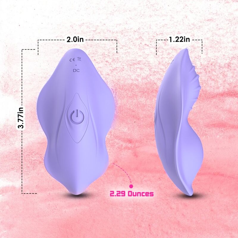 ARMONY - WHISPER DRAAGBARE SLIPJE VIBRATOR AFSTANDSBEDIENING PAARS
