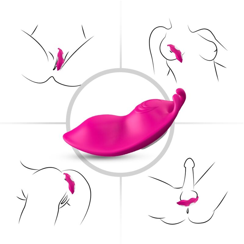 ARMONY - HONINGBIJ DRAAGBARE SLIPJE VIBRATOR G-SPOT AFSTANDSBEDIENING FUCHSIA