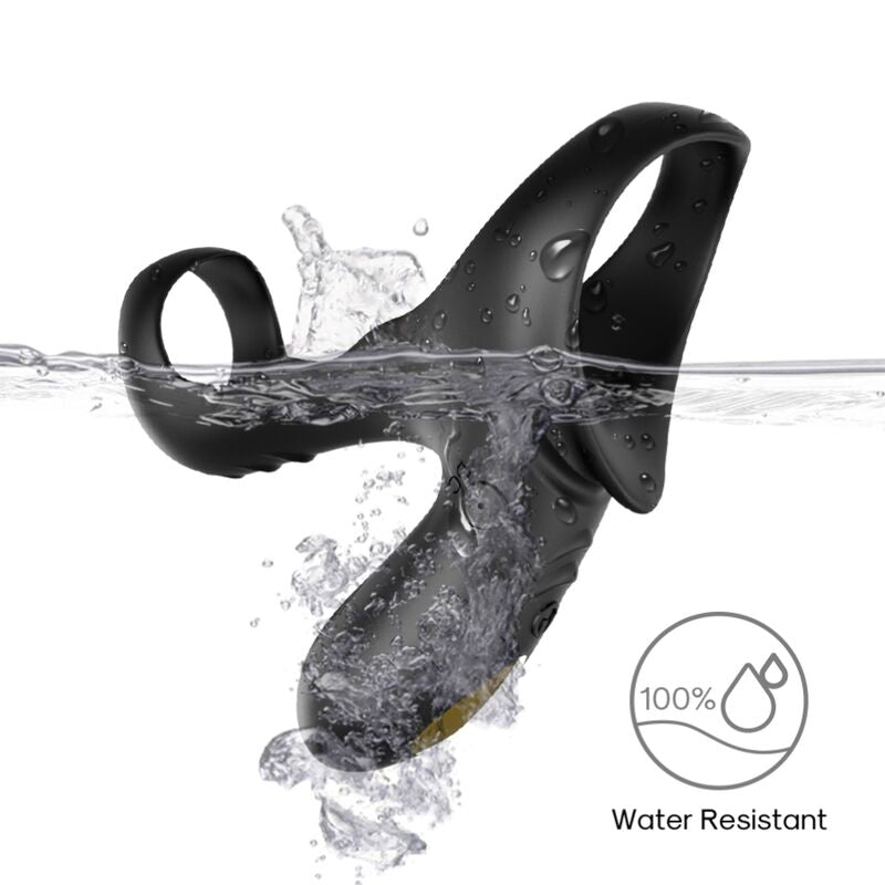 ARMONY - RANGER DUBBELE VIBRATOR RING VOOR KOPPELS ZWART
