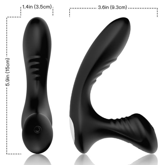ARMONY - STORM VIBRATOR ANAAL PROSTAAT & PLUG AFSTANDSBEDIENING ZWART