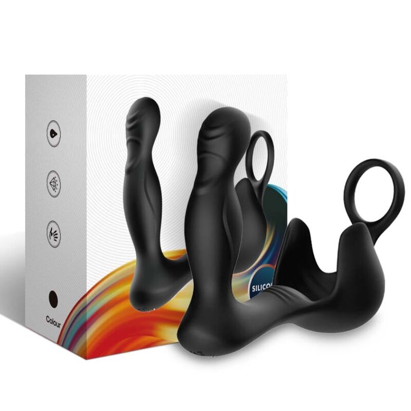ARMONY - SURROUND VIBRATOR ANAAL & STIMULATOR TEELBALLEN & RING AFSTANDSBEDIENING ZWART