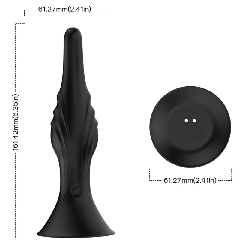 ARMONY - VIBRATOR & ANALE PLUG AFSTANDSBEDIENING ZWART