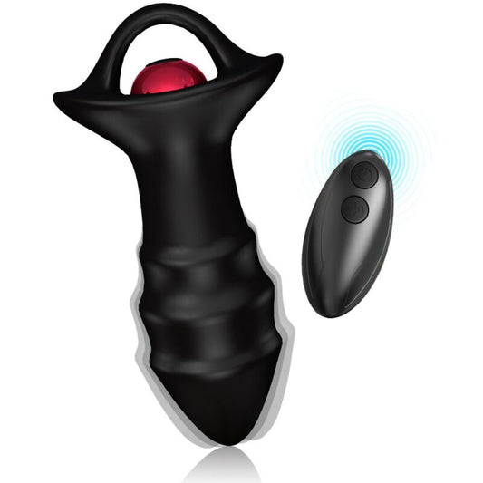 ARMONY - KYLIN VINGERVIBRATOR & ANAALPLUG AFSTANDSBEDIENING ZWART
