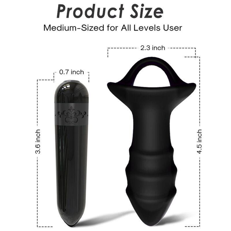 ARMONY - KYLIN VINGERVIBRATOR & ANAALPLUG AFSTANDSBEDIENING ZWART