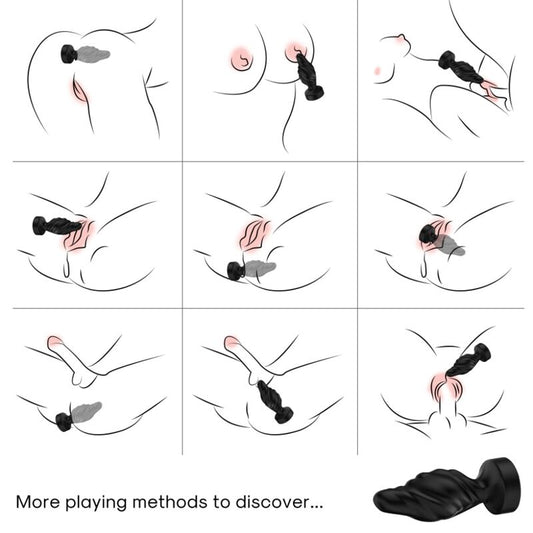 ARMONY - VIBRATOR & ANALE PLUG AFSTANDSBEDIENING ZWART
