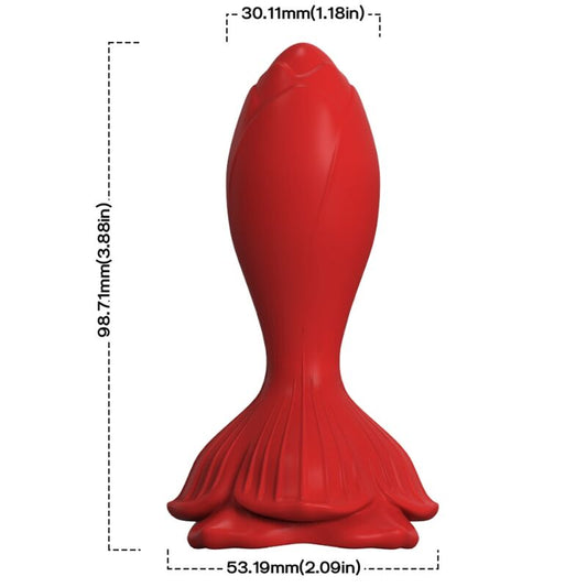 ARMONY - ROZE VIBRATOR & ANALE PLUG KLEINE AFSTANDSBEDIENING ROOD