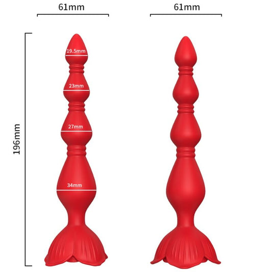 ARMONY - ROZE VIBRATOR PAGODA & ANALE PLUG ROOD