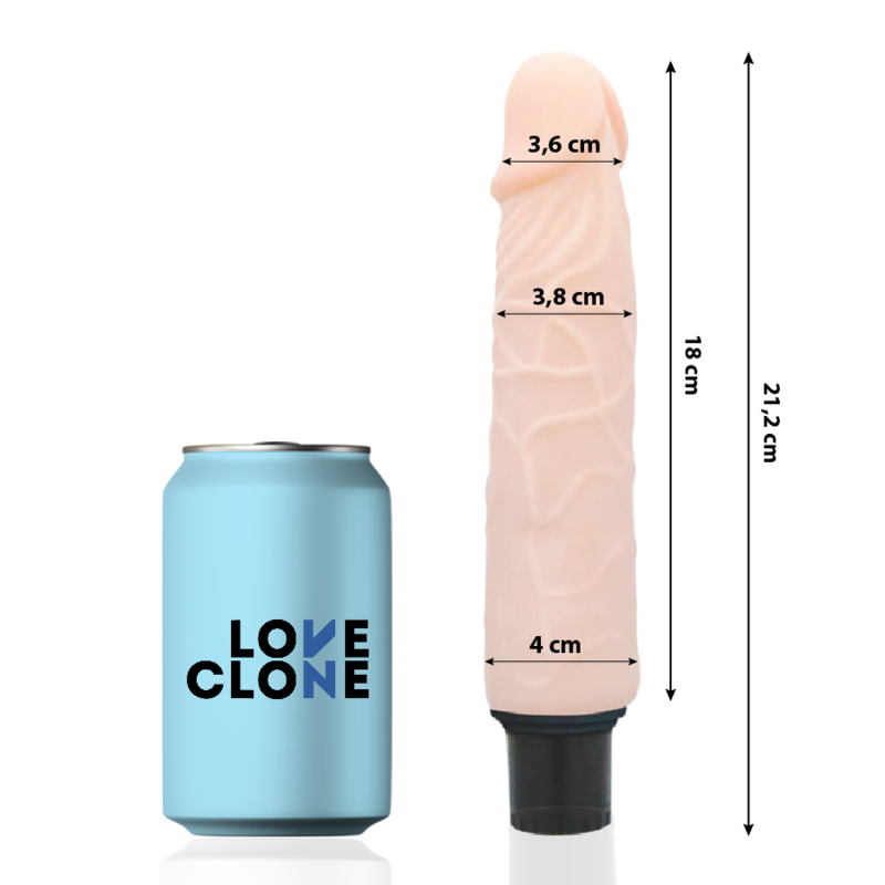 LOVECLONE - FINN ZELFSMEERD PLOTSE VIBRATOR 21.2 CM -O- 3.8 CM