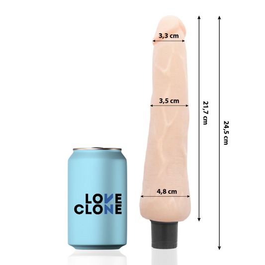 LOVECLONE - RAGNAR ZELFSMEERDENSE VIBRATOR 24,5 CM -O- 3,5 CM