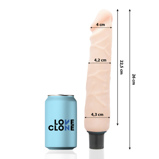 LOVECLONE - JANSEN ZELFSMERENDE VIBRATOR 26 CM -O- 4.2 CM