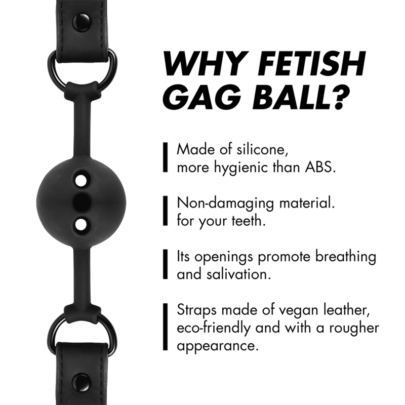 FETISJ SUBMISSIE BONDAGE - ADEMENDE SILICONEN BALKNEVEL
