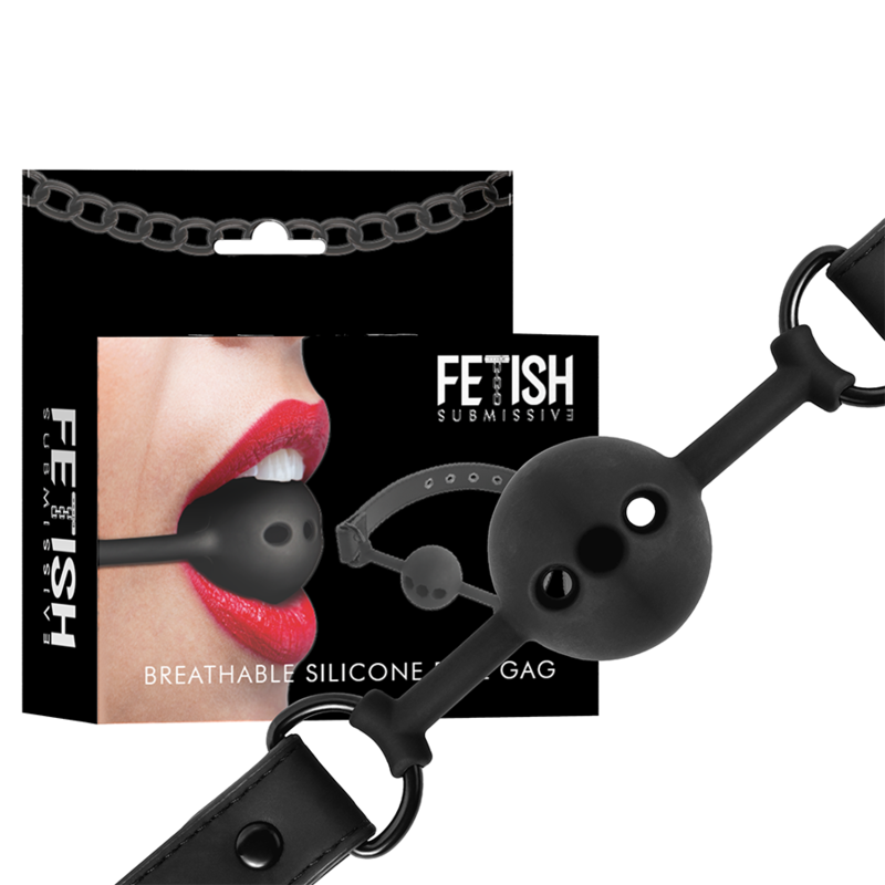 FETISJ SUBMISSIE BONDAGE - ADEMENDE SILICONEN BALKNEVEL