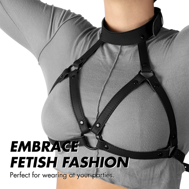 FETISJ SUBMISSIE BONDAGE - VERSTELBAAR BORSTTUIG