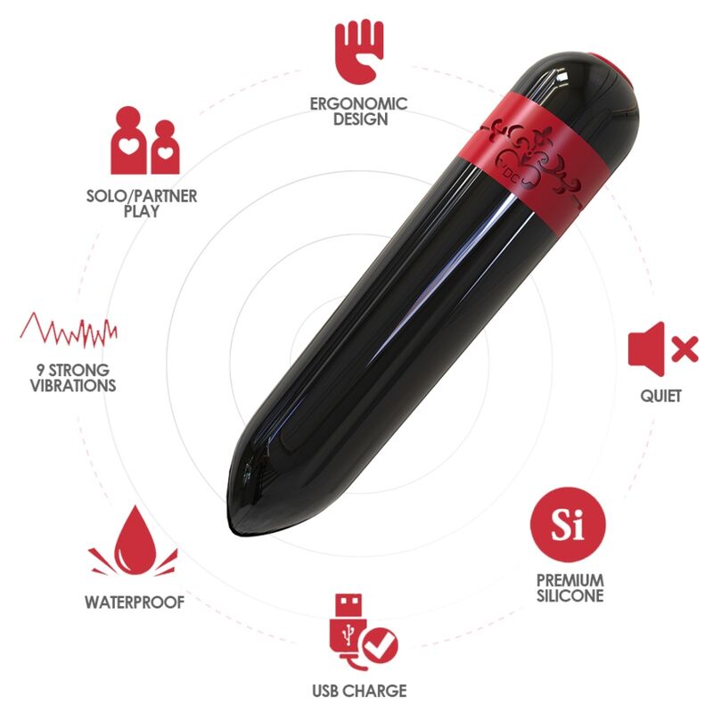 ARMONY - ROCKET VIBRATOR KOGEL ZWART