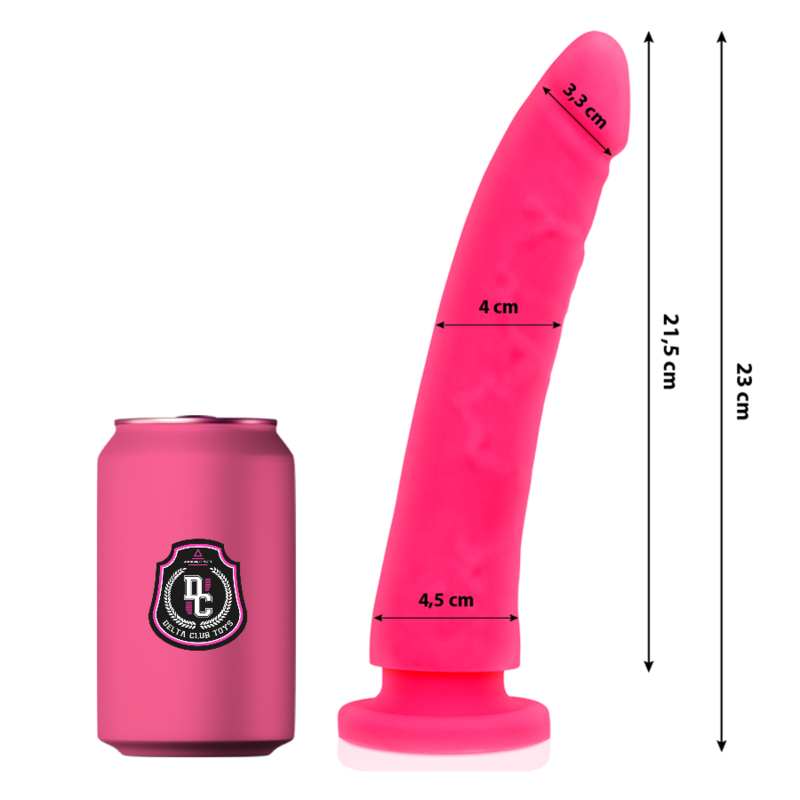 DELTA CLUB - TOYS ROZE DILDO MEDISCHE SILICONE 23 CM -O- 4.5 CM