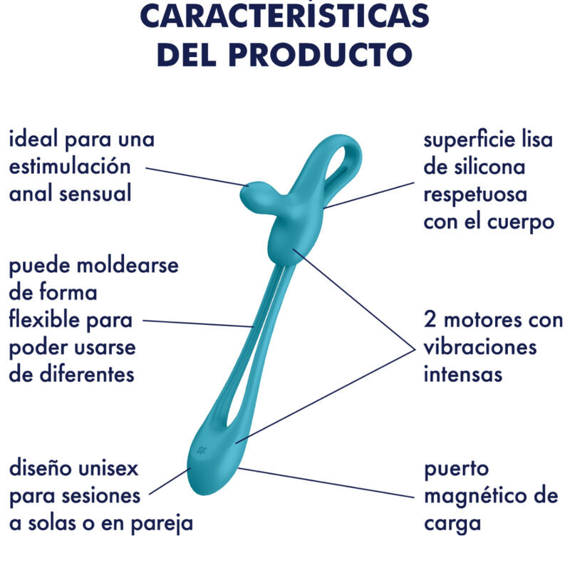 SATISFYER - PLUG & PLAY 1 FLEXIBELE MULTIVIBRATOR