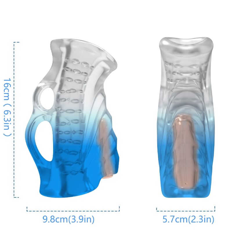 ARMONY - MASTURBATOR VINGER & VIBRATOR BLAUW GRADIËNT