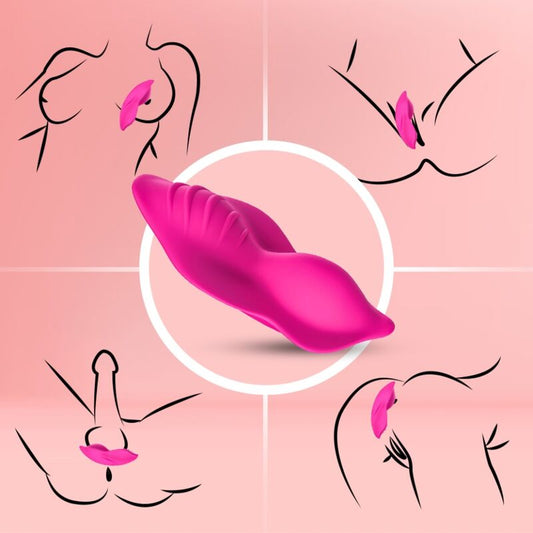 ARMONY - WHISPER DRAAGBARE SLIPVIBRATOR AFSTANDSBEDIENING FUCHSIA