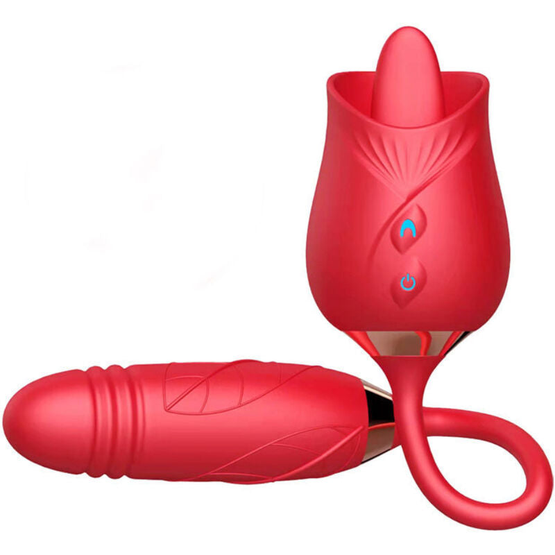 ARMONY - DELIGHT BLOEM VIBRATOR & STOTEN MET RODE TONG