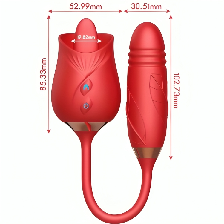 ARMONY - DELIGHT BLOEM VIBRATOR & STOTEN MET RODE TONG