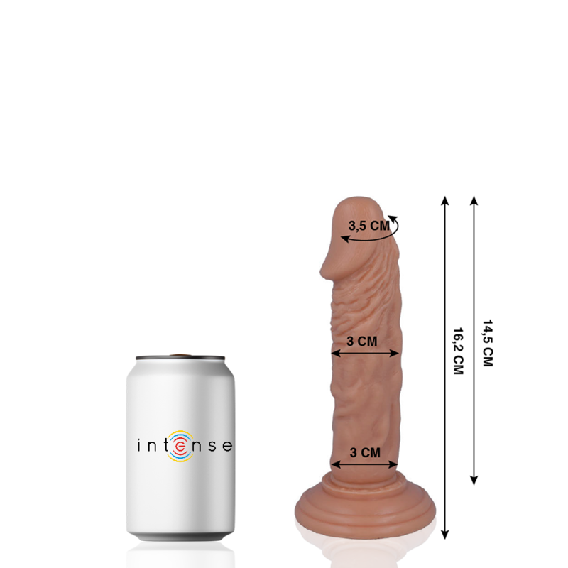 MR INTENSE - 3 REALISTISCHE PIEMEL 16.2 CM -O- 3 CM