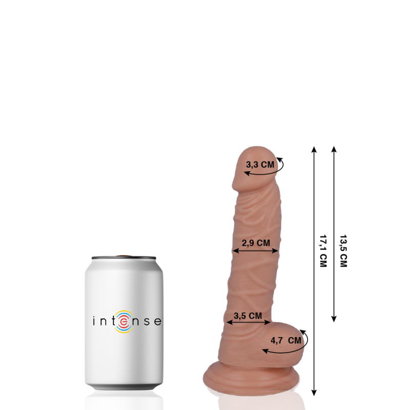 MR INTENSE - 7 REALISTISCHE PIEMEL 17,1 CM -O- 2,9 CM