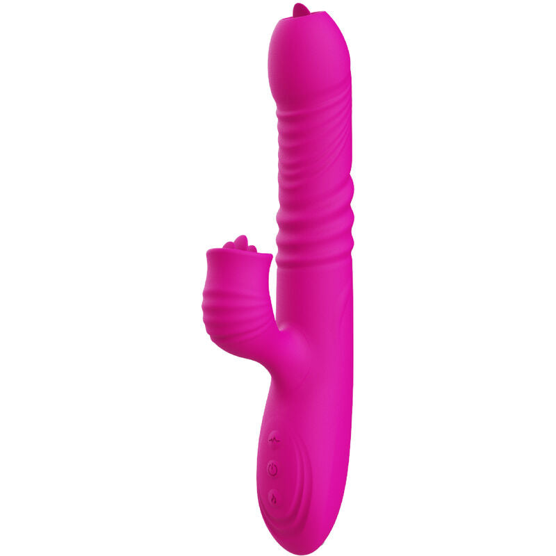 ARMONY - FANNY MULTIFUNCTIONELE DUBBELE TONGVIBRATOR FUCHSIA WARME EFFECT