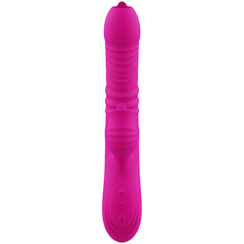 ARMONY - FANNY MULTIFUNCTIONELE DUBBELE TONGVIBRATOR FUCHSIA WARME EFFECT
