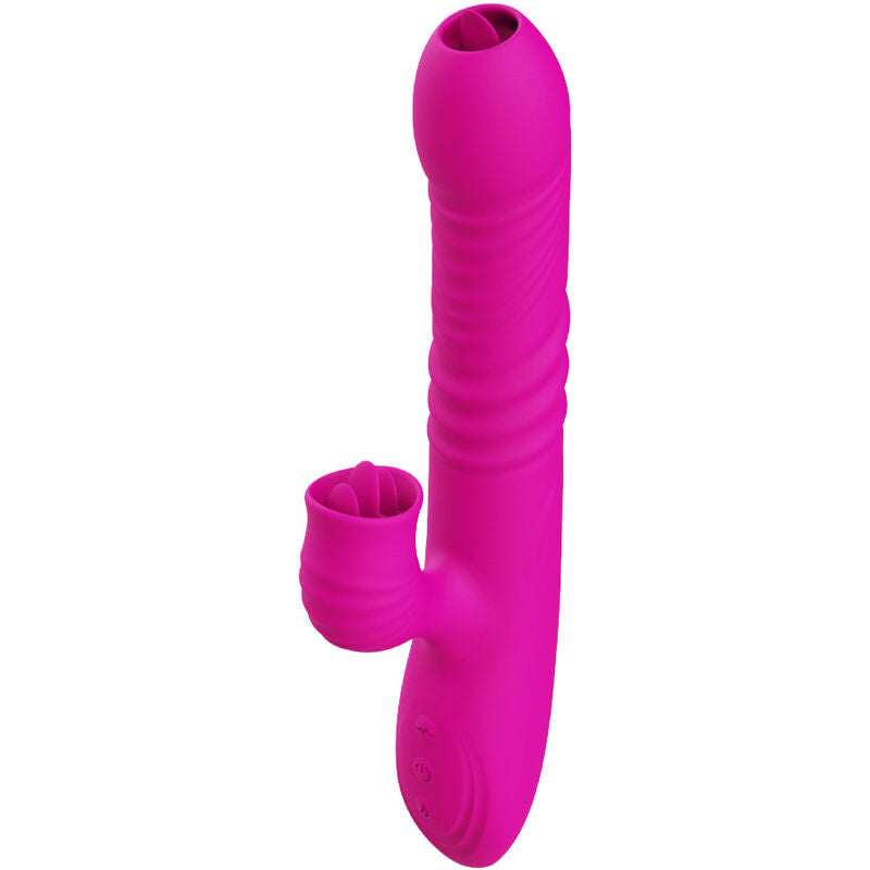 ARMONY - FANNY MULTIFUNCTIONELE DUBBELE TONGVIBRATOR FUCHSIA WARME EFFECT