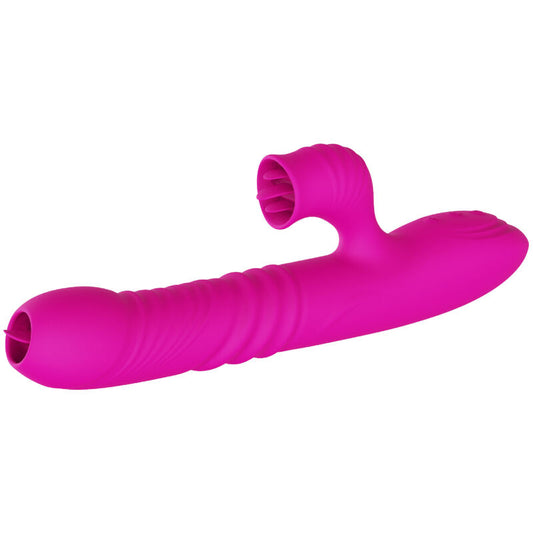 ARMONY - FANNY MULTIFUNCTIONELE DUBBELE TONGVIBRATOR FUCHSIA WARME EFFECT