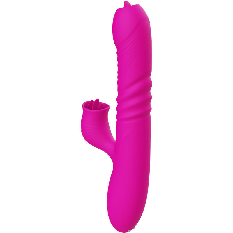 ARMONY - FANNY MULTIFUNCTIONELE DUBBELE TONGVIBRATOR FUCHSIA WARME EFFECT