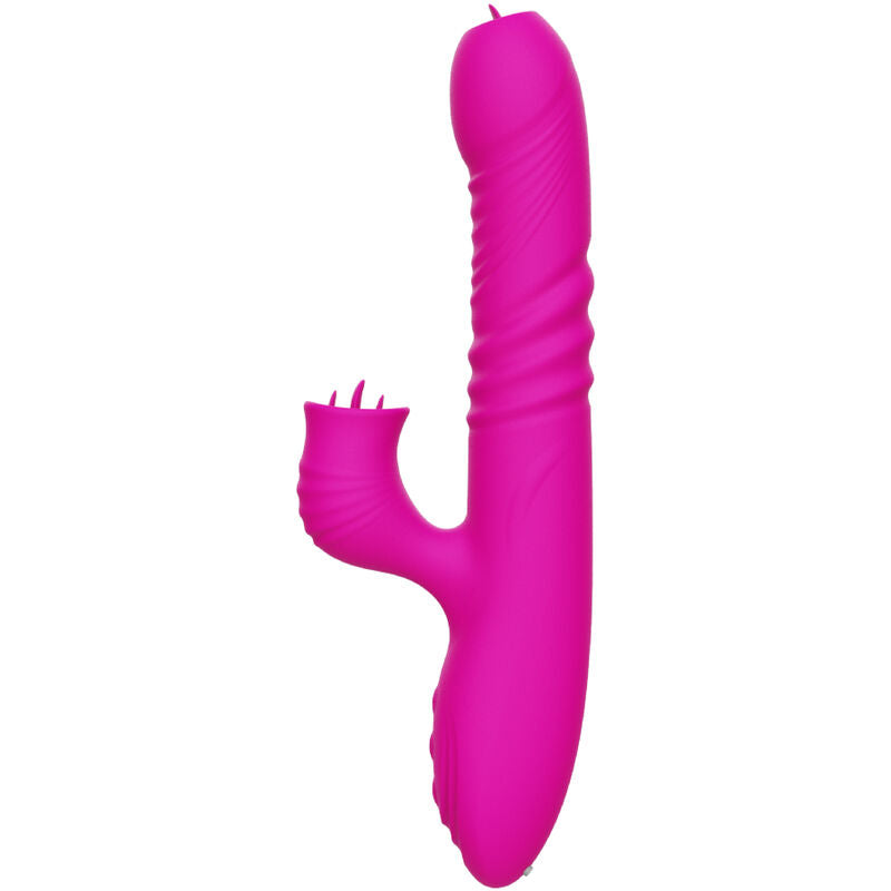 ARMONY - FANNY MULTIFUNCTIONELE DUBBELE TONGVIBRATOR FUCHSIA WARME EFFECT