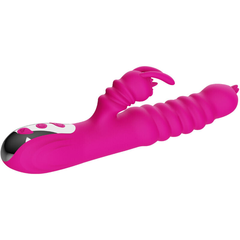 ARMONY - KONIJN DUBBELE TONG MULTIFUNCTIONELE VIBRATOR FUCHSIA WARMEFFECT