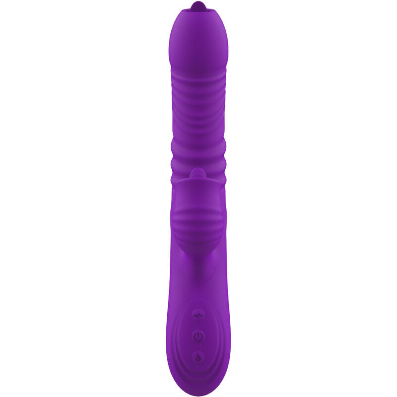 ARMONY - G-SPOT KONIJN VIBRATOR MET STIMULERENDE TONG EN VIOLET WARMTE-EFFECT