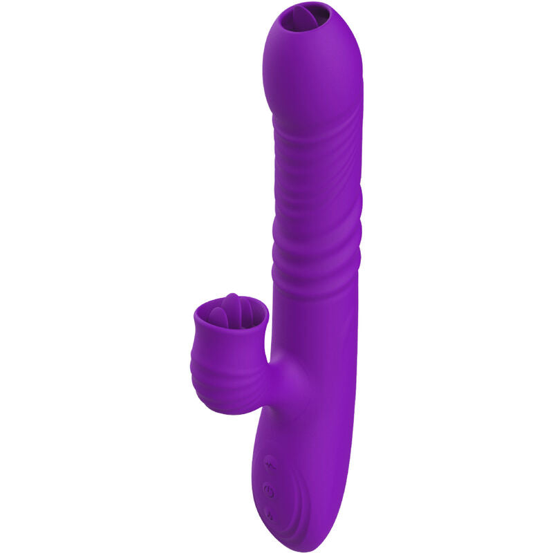 ARMONY - G-SPOT KONIJN VIBRATOR MET STIMULERENDE TONG EN VIOLET WARMTE-EFFECT