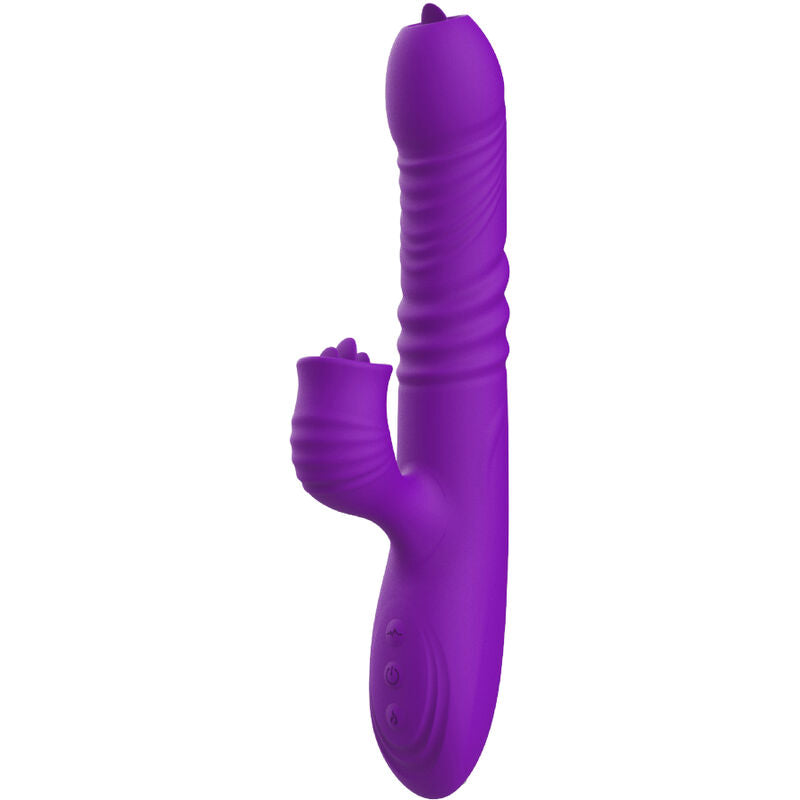 ARMONY - G-SPOT KONIJN VIBRATOR MET STIMULERENDE TONG EN VIOLET WARMTE-EFFECT