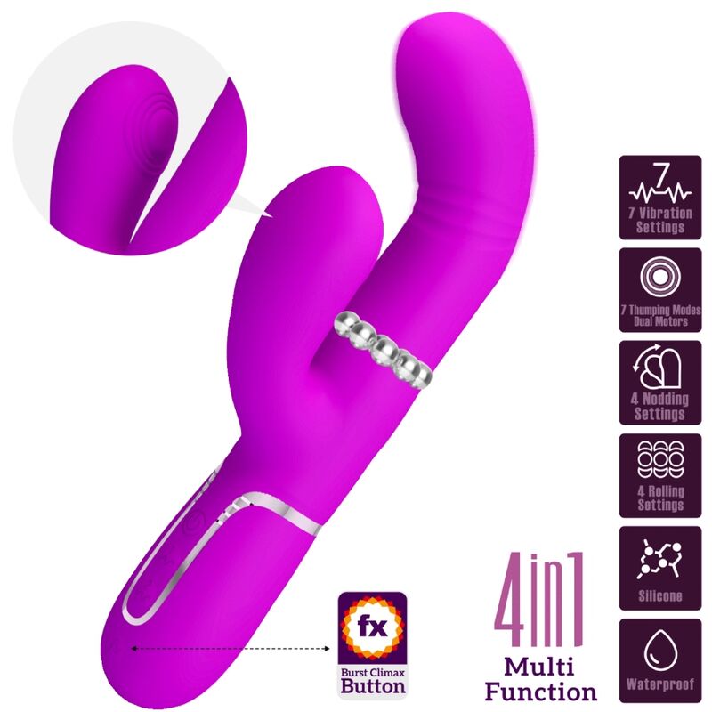 PRETTY LOVE - MULTIFUNCTIONELE G-SPOT VIBRATOR FUCHSIA