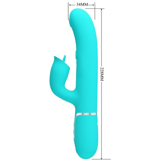 PRETTY LOVE - KONIJN VIBRATOR MET LIKKENDE AQUAGROEN