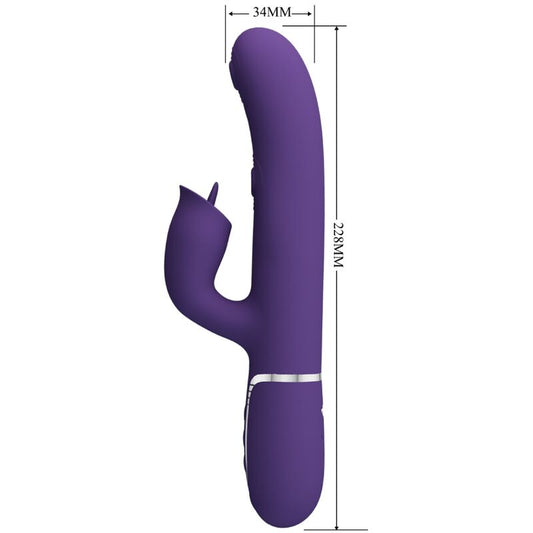 PRETTY LOVE - KONIJN VIBRATOR MET LIKFUNCTIE PAARS